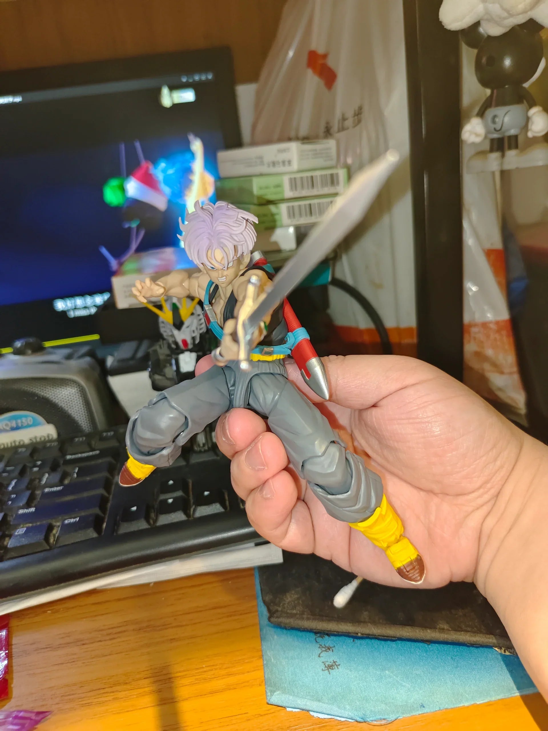 NEW Tonsen Arttoys Kamione Dragon Ball Z Trunks Anime Action Figure Super Saiyan SSJ SSJ2 Trunks Figurine Statue Model Toys Gift