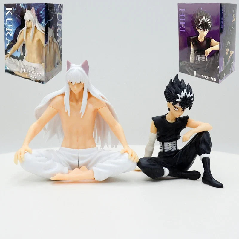 23cm ARTFX J YuYu Hakusho Hiei Anime Figure Youko Kurama/Yusuke Urameshi/Shuichi Minamino Action Figure Gk Model Doll Toys Gifts