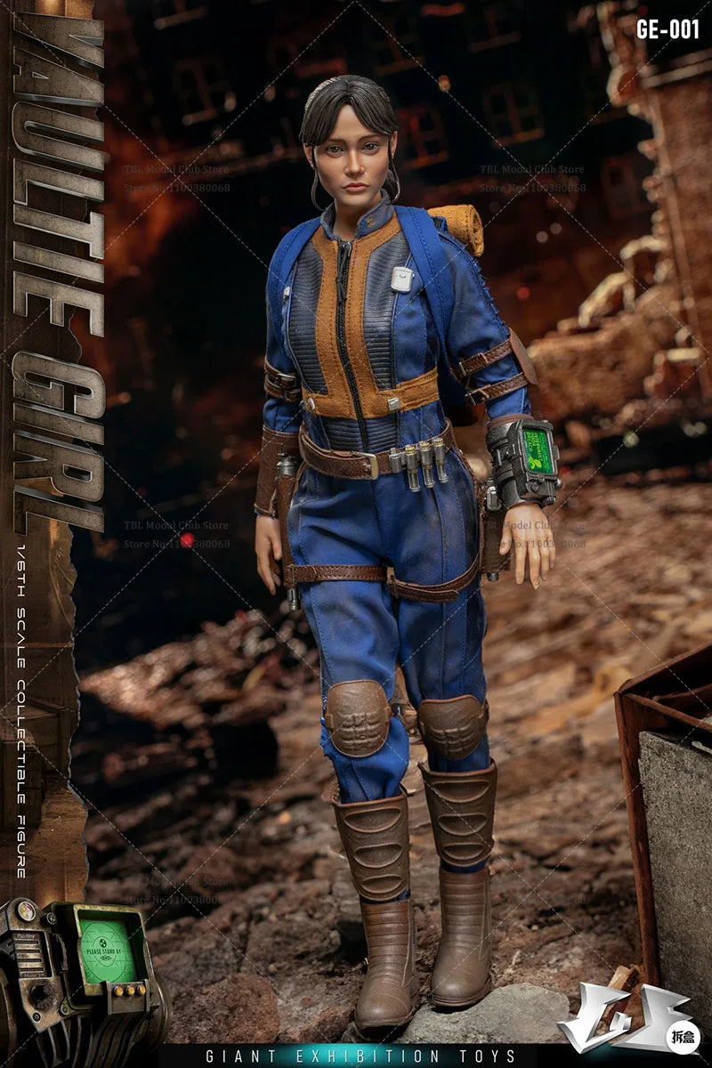 In Stock GIANT EXHIBITION TOYS GE-001 1/6 Scale Collectible Shelter Vaultie Girl 12inch Full Set Female Solider Action Figure