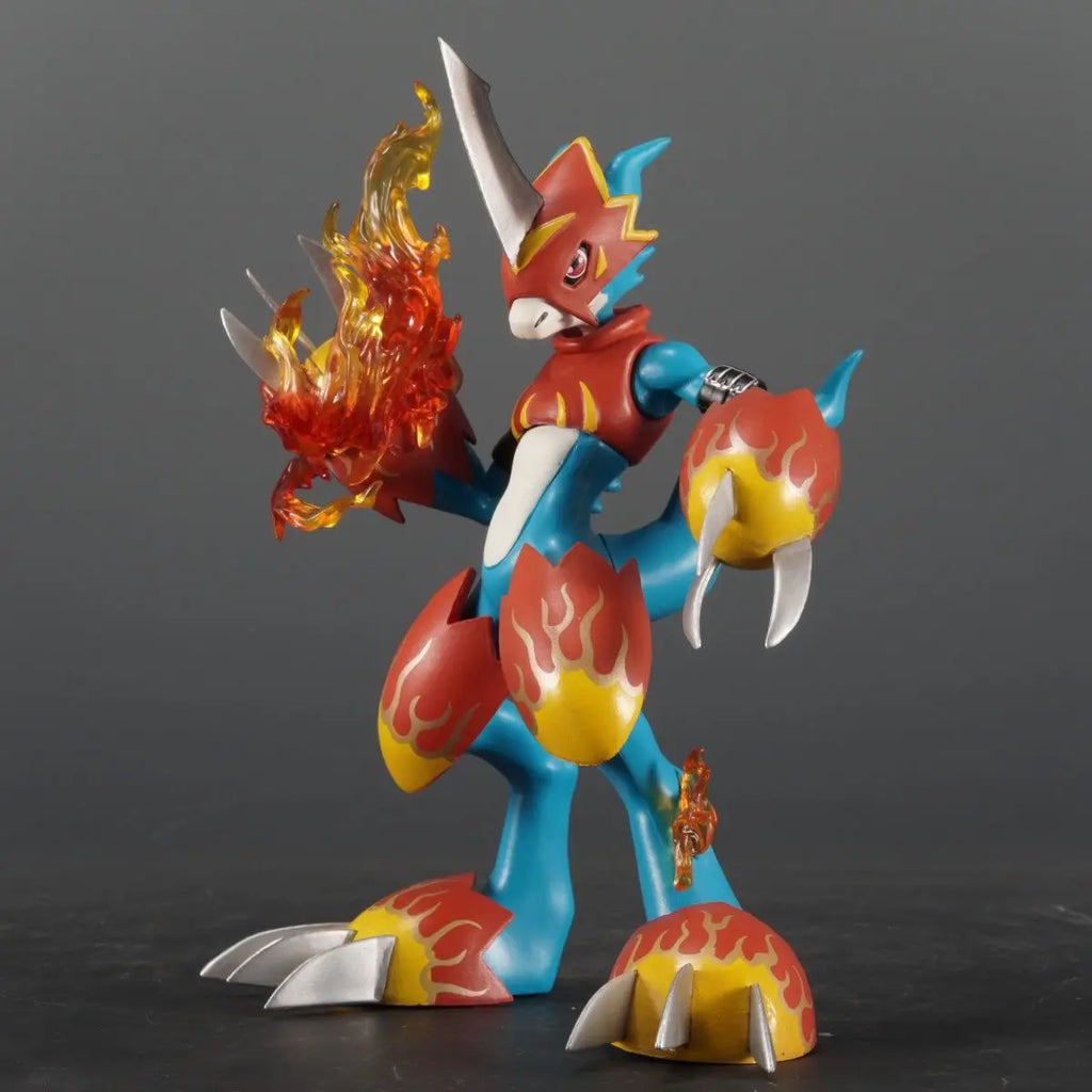 New 18cm Digimon Adventure Fladramon Figures War Greymon Action Figures Pvc Statue Collection Desk Decoration Birthday Gifts