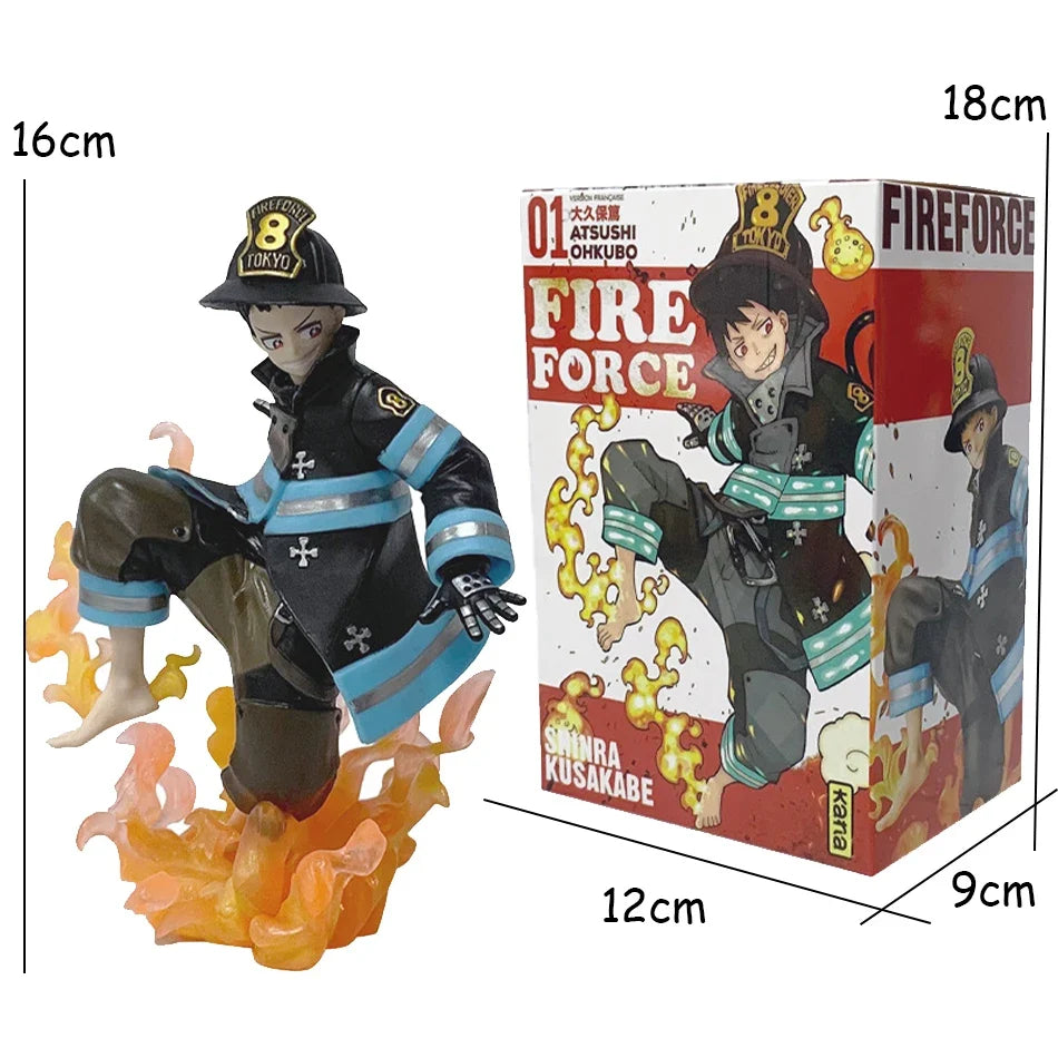 In Stock Original KOTOBUKIYA ARTFX J Fire Force Shinra Kusakabe Anime Finished Model Toy Gift Collection