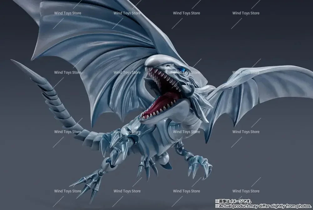 In Stock Bandai S.H. Monster Shm Arts Yu-Gi-Oh Duel Monsters Blue-Eyes White Dragon Action Figure Toy Model Gift