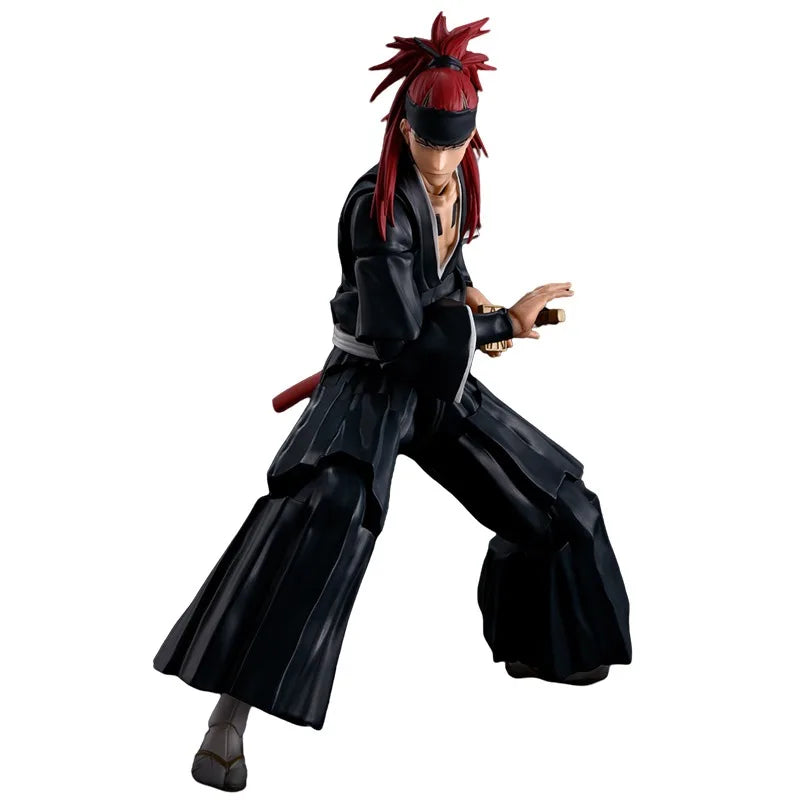 Bandai Genuine SHF BLEACH Ichigo Kurosaki Toushiro Hitsugaya Byakuya Kuchiki Kenpachi Zaraki Renji Abarai Anime Figure Model Toy