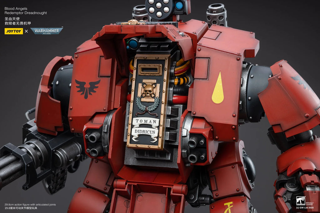 JOYTOY Warhammer 40K 1/18 Scale Blood Angels Redemptor Dreadnought Action Figure Model Toys For Collection
