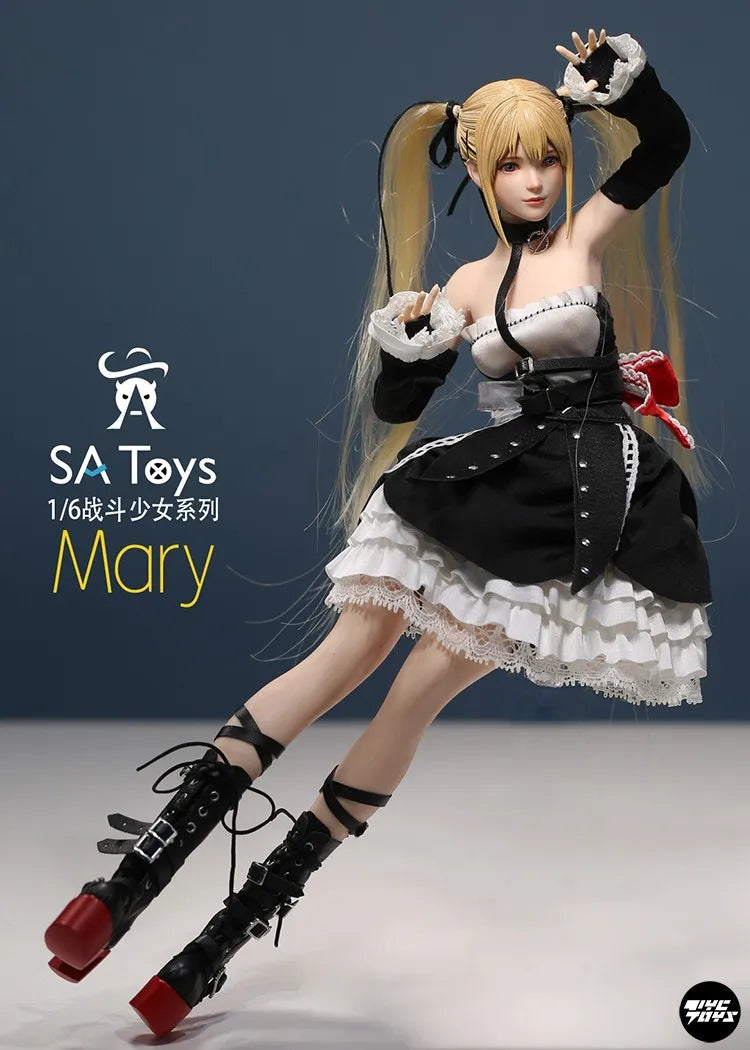 Brand New In Stock SA Toys M001 1/6 Female Mdry Combat Double Ponytail Girl Set Suit Clothes Model 12'' TBL S44A Action Figure