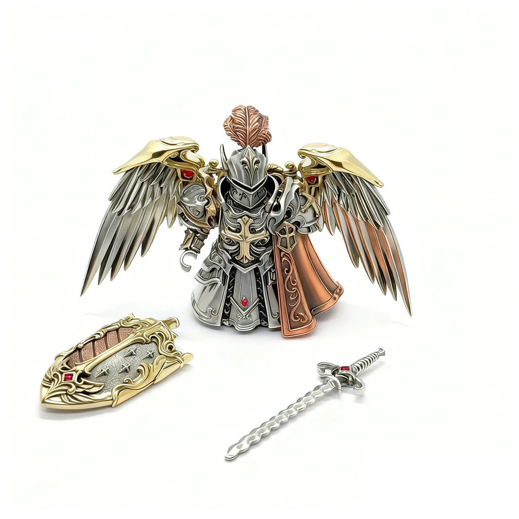 Magnetic Paladin Crusader Action Figure, Metal Model Kit for Adults, Desk Decor Fidget Toys, Halloween Christmas Birthday Gift