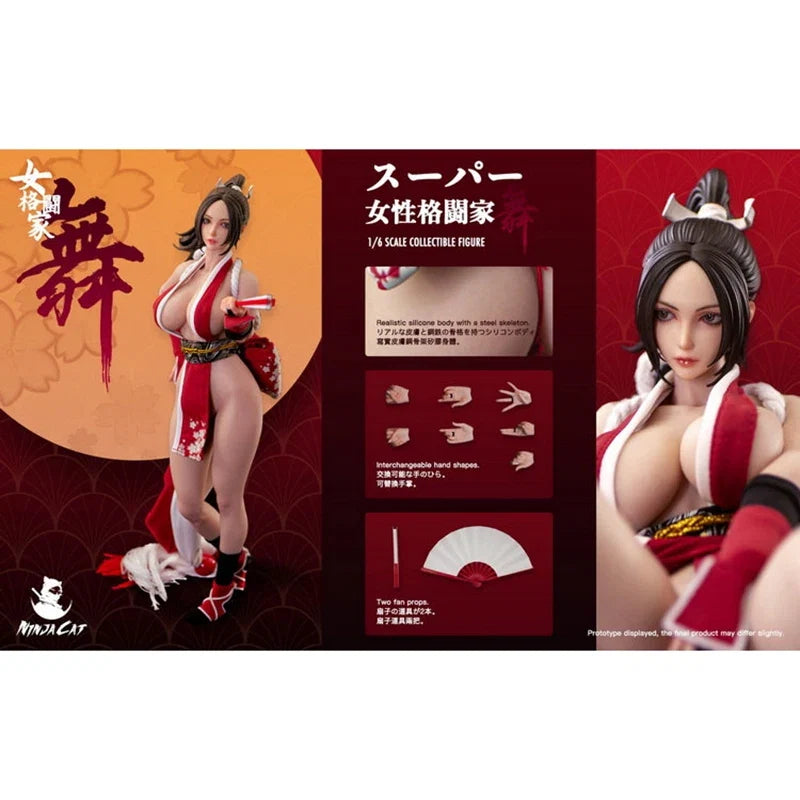 Original Ninja Cat 1/6 N001 Female Fighter Mai Shiranui In Stock Anime Figure Model Toy