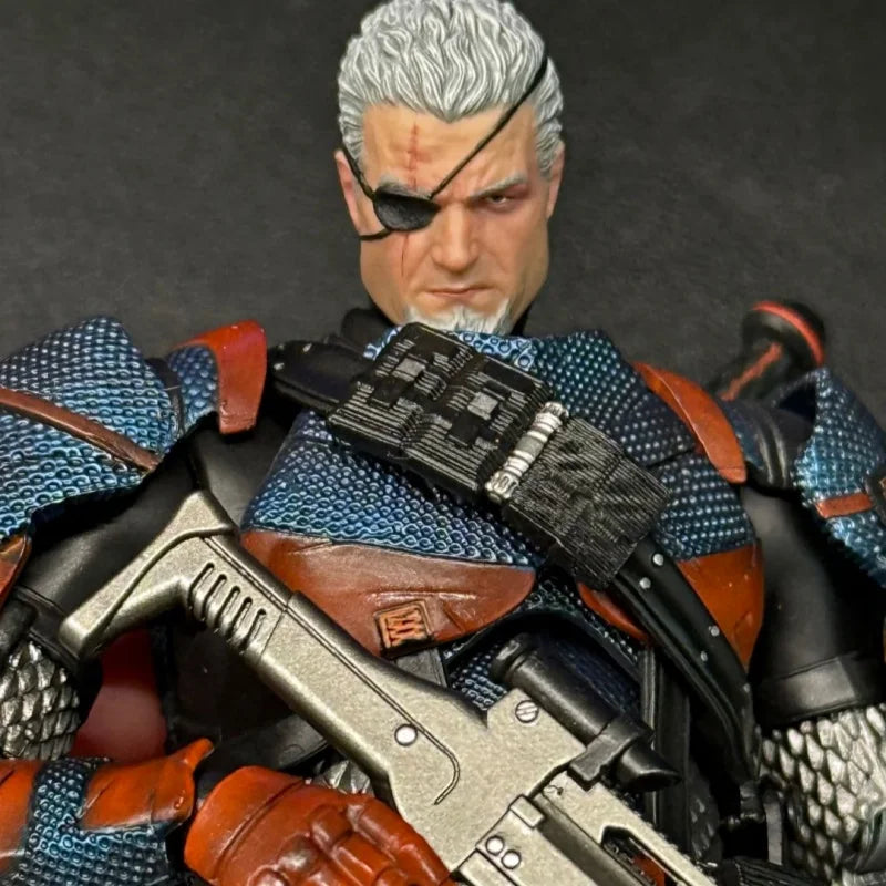 Lpzz Toys Arkham Knight 1/12 Figure Series V8 Suit Batman Action Figure Deathstroke Super Man Statue Colletion Desk Decor Gift