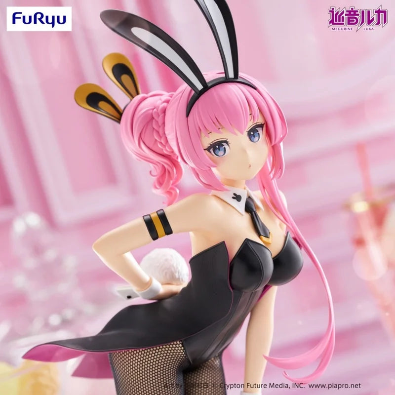 Original FURYU BiCute Bunnies Megurine Luka PVC 28CM Anime Figures Action Figure Model Desktop Decoration Toy