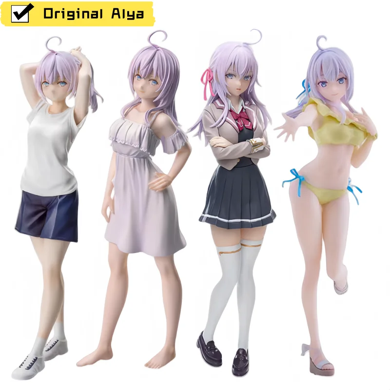 In Stock Original Sega Luminasta Alya Sometimes Hides Her Feelings In Russian Alisa Mikhailova  Anime Figure Action Model Toys