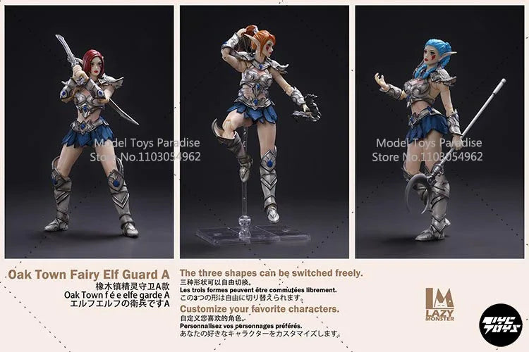 In Stock Lazy Monster Studio 17CM Collectible WOW Tyrande Oak Town Elf Hunter Guard  Female Soldier Action Figure Model Gifts