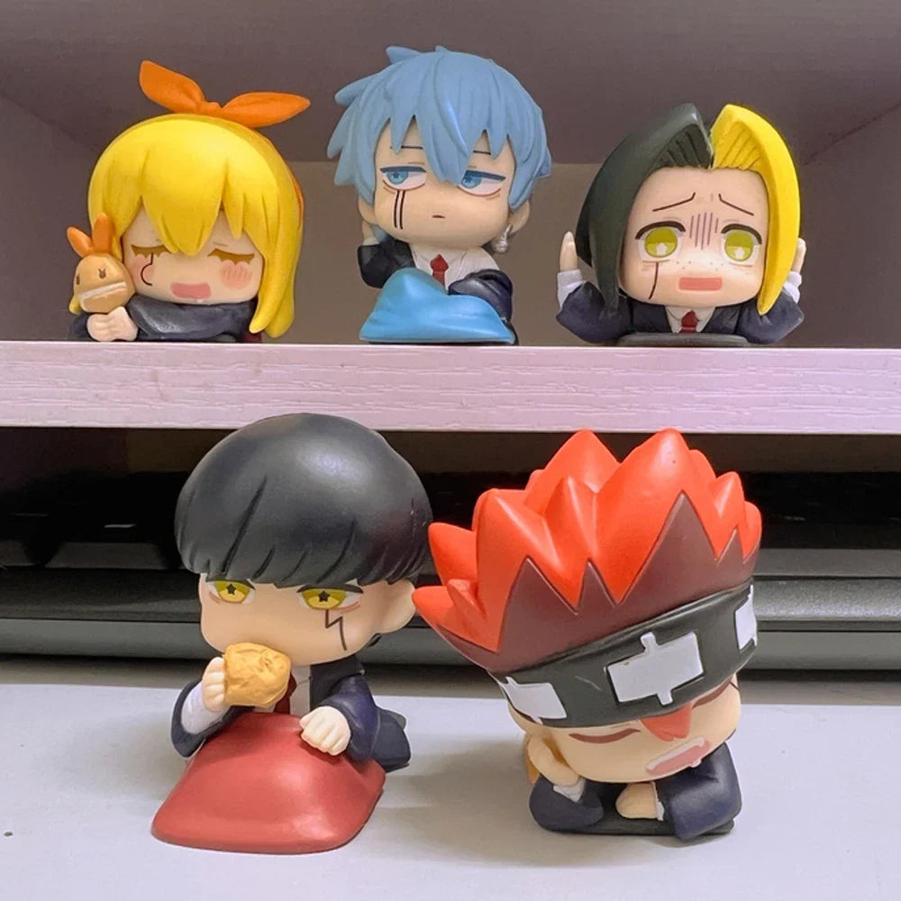 5PCS/Set Anime Mashle: Magic and Muscles PVC Model Doll Lance Crown Barrett Lemon Irvine Mash Burnedead Figure Toy