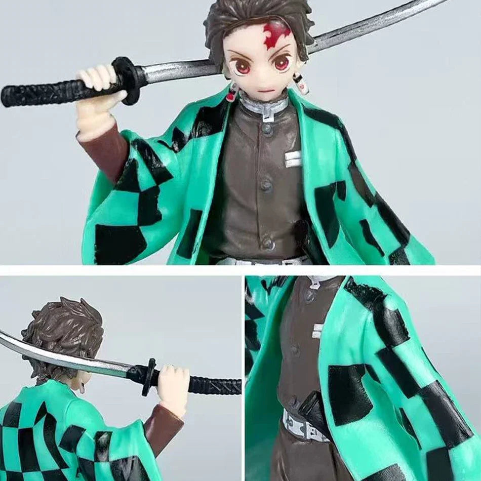 Anime Demon Slayer Kimetsu no Yaiba Figure 15cm Nezuko Tanjirou Mitsuri Shinobu Zenitsu Kyoujurou Action Figural Model Toy Gifts