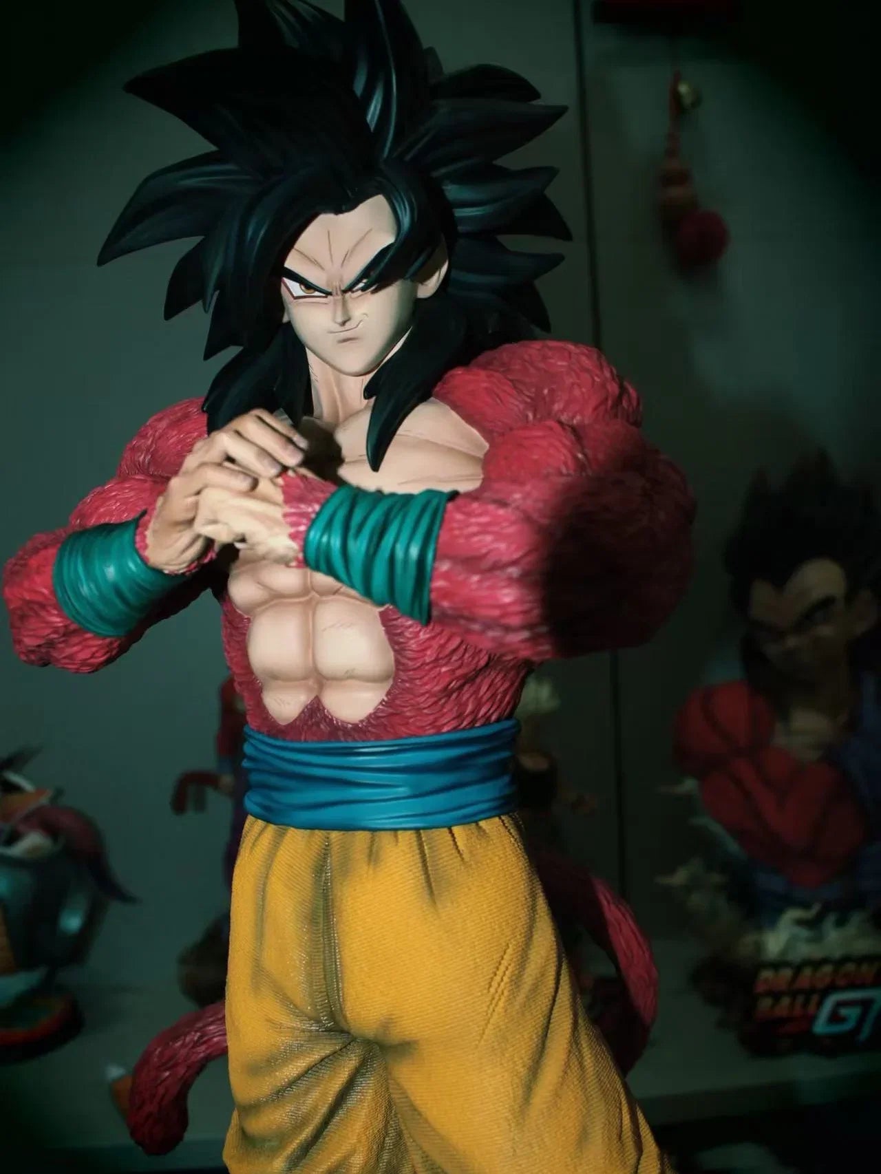 Jt Statue 53cm/20.87inch Anime Dragon Ball SSJ4 Goku Figure Super Saiyan PVC Action Figures Collection Model Toys Gifts
