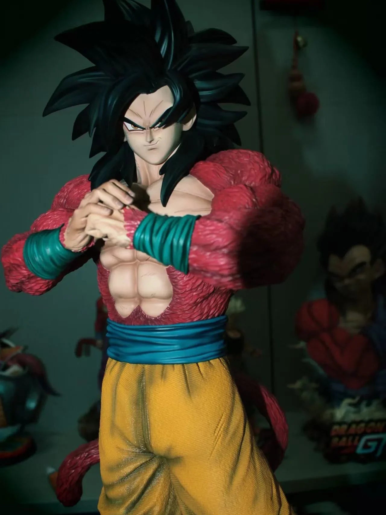 Jt Statue 53cm/20.87inch Anime Dragon Ball SSJ4 Goku Figure Super Saiyan PVC Action Figures Collection Model Toys Gifts