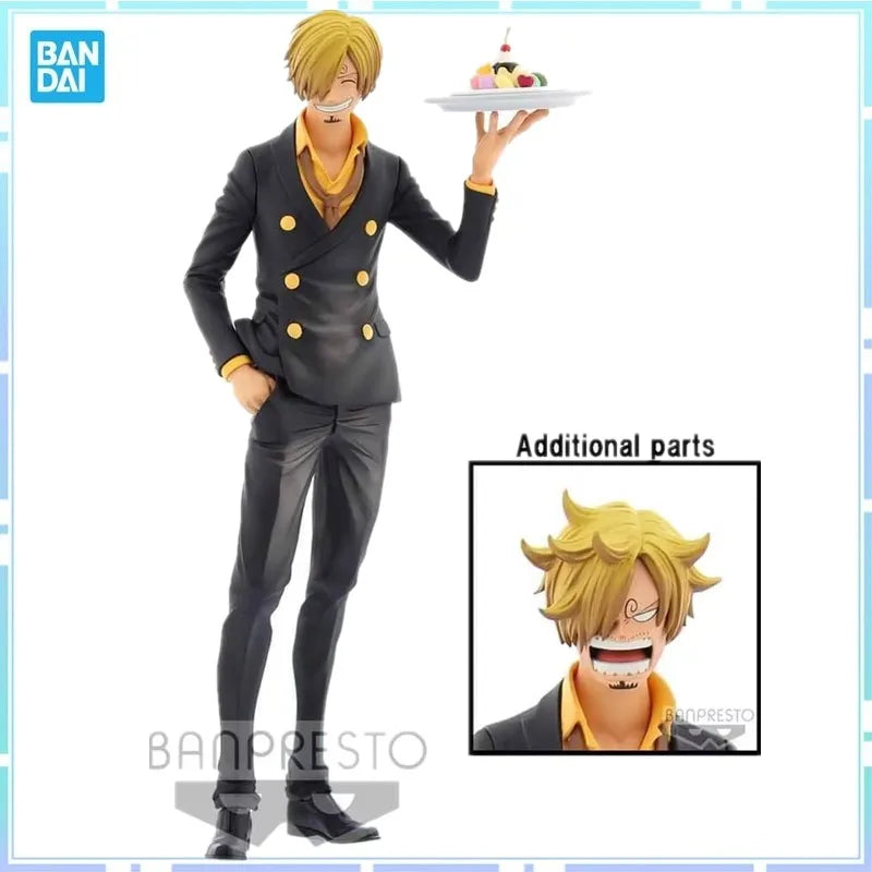 Bandai Original Banpresto Anime One Piece GRANDISTA NERO Sanji Action Figures Collection Doll Toys