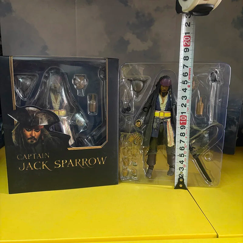 Pirates of the Caribbean Figurines Jack Sparrow Action Figure BJD Dead Men Tell No Tales Anime Model Collection Toys Gift 15cm