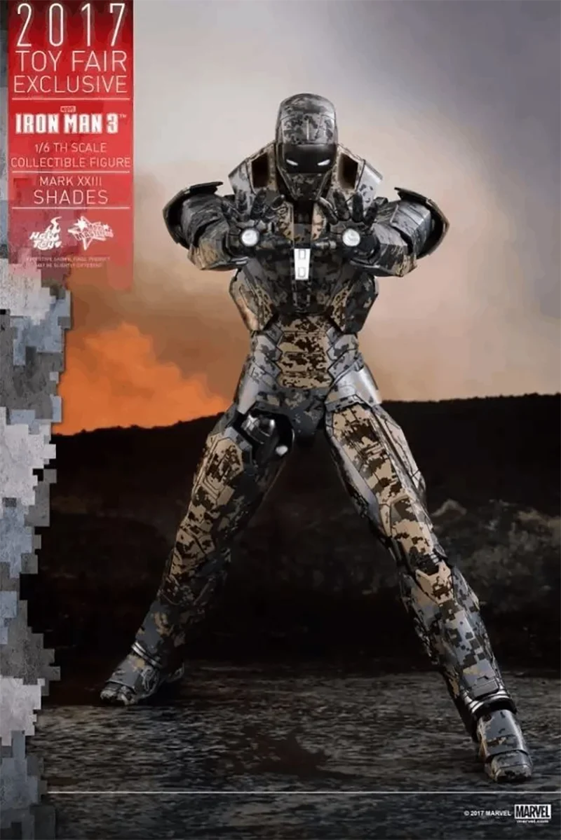 Hottoys HT 1:6 MMS415 MARK XXIII SHADES Iron Man 3 MK23 Shadow Limited Edition Action Doll Model Collection Ornament