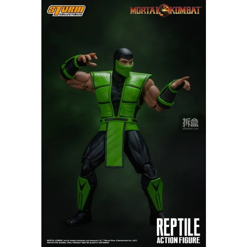 New Storm Collectibles Original Mortal Kombat REPTILE Lizard Man 1/12 Mobile Doll Soldier Model Handmade Toy Gift Collection