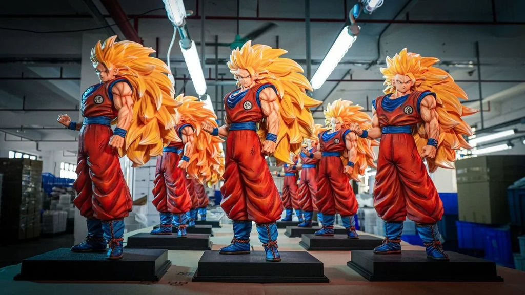 【Hot】56cm Jt Dragon Ball Character 2% Super Three Goku Cartoon Character Model Trend Toy Collection Ornaments Statue Gift
