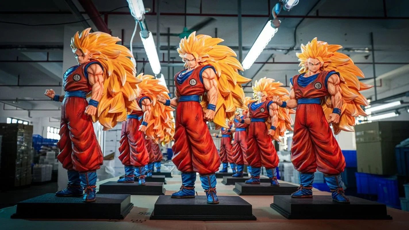 【Hot】56cm Jt Dragon Ball Character 2% Super Three Goku Cartoon Character Model Trend Toy Collection Ornaments Statue Gift