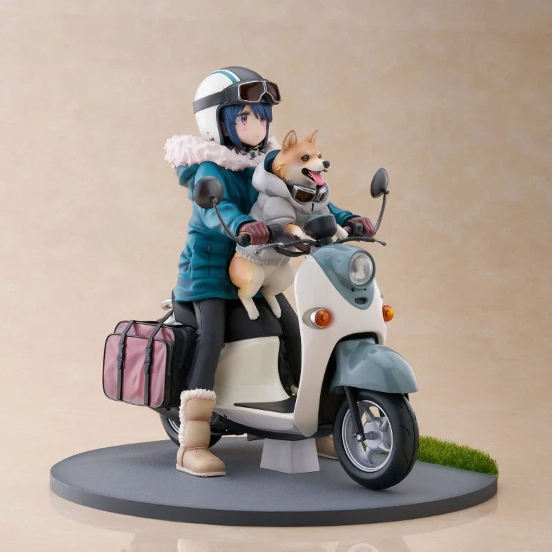 F:NEX LAID-BACK CAMP Shima Rin 100% Original genuine 205mm PVC Action Figure Anime Figure Model Toys Figure Collection Doll Gift