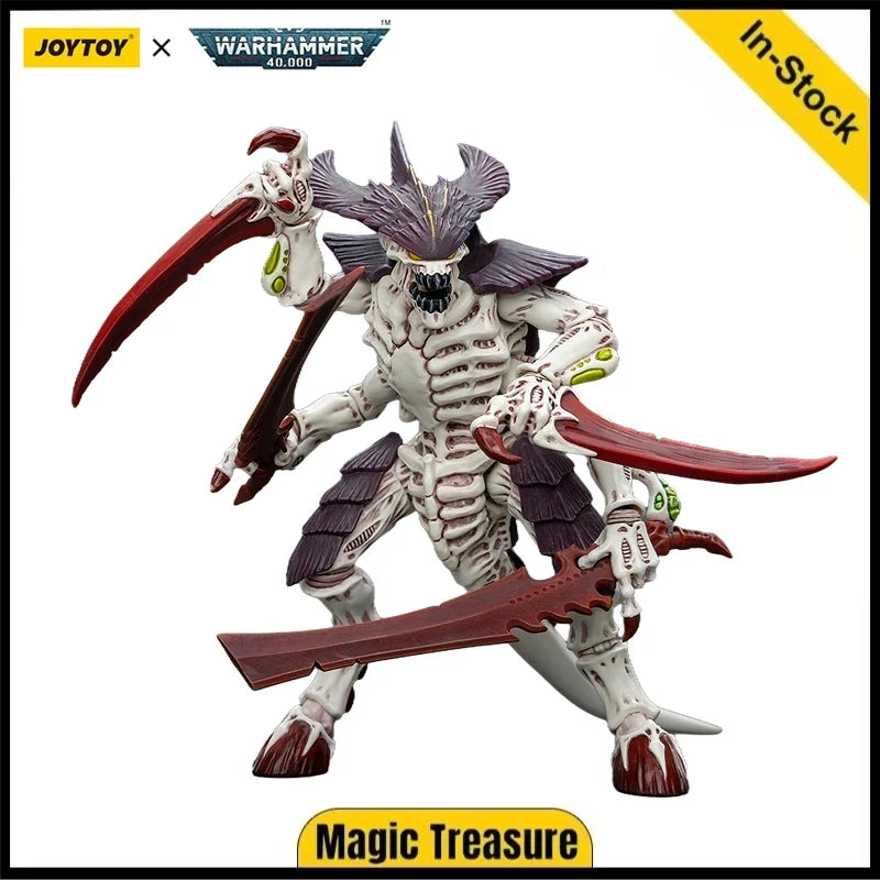 【In Stock】JOYTOY Warhammer 40K Tyranids Hive Fleet Leviathan Tyranid Warrior with Boneswords Toys 1/18 Action Figure