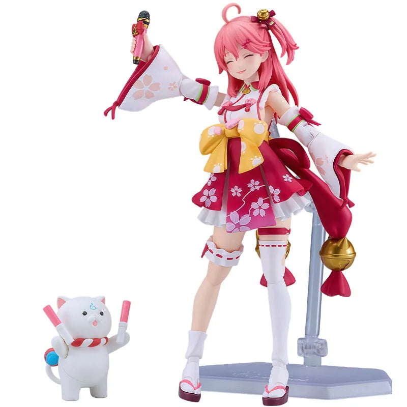 Max Factory Original Figma Hololive Sakura Miko Anime Action Figures Toys for Boy Christmas Gift Collectible Model Ornaments