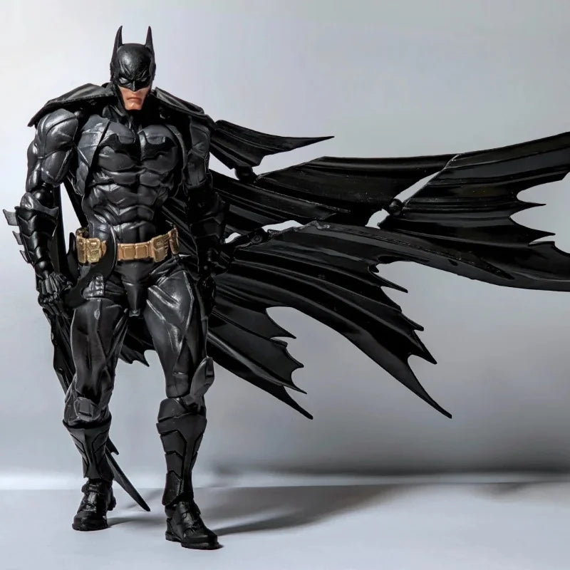 In Stock Dc Anime Figurines Amazing Batman Dark Knight Yamaguchi Revoltech No.009 Batman Action Figure Model Toys Doll For Gift
