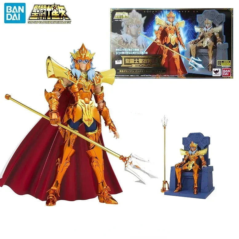 BANDAI Saint Cloth Myth EX Poseidon Deluxe Throne Set - Anime Collectible Figure Model Toy Gift for Fans, Limited Edition
