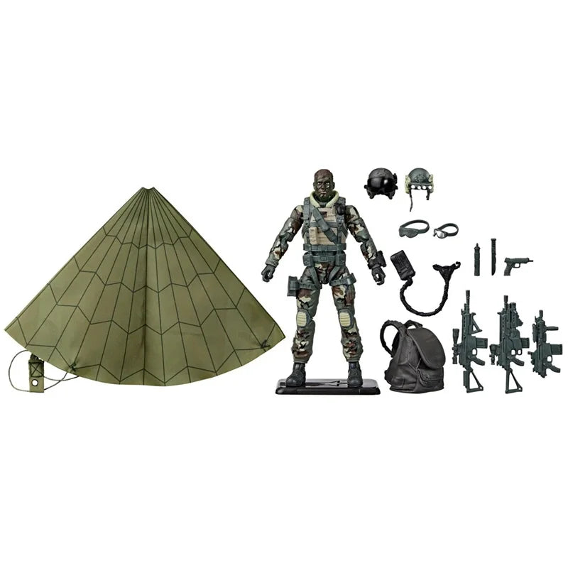 Limited Edition in Stock G.I JOE Special Forces Airborne Paratrooper 60th Anniversary 6inch Action Figure Model Best Collectible