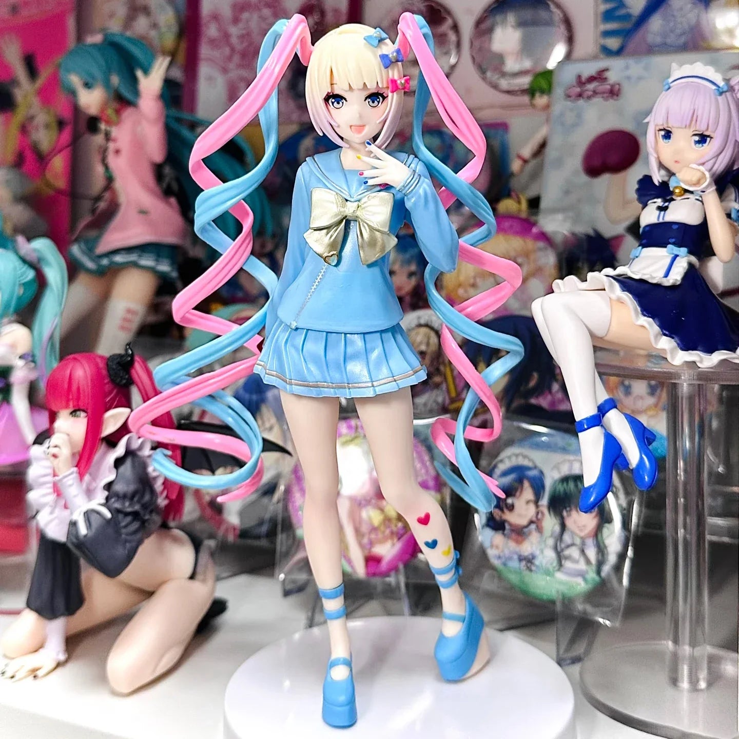 HOT! Aixlan NEEDY GIRL OVERDOSE Figure Rain KAnge PVC Action Figure Amine Adult Anime Girl Statue Collectible Figurine Toys Gift