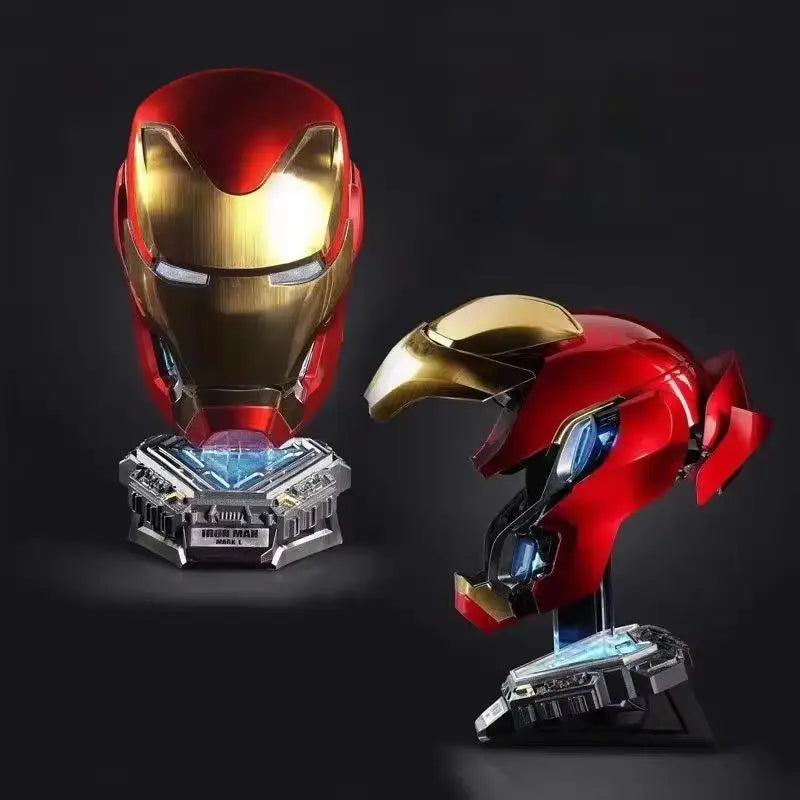 Iron Man Mk50 Figure 1:1 Wearable Cos Mask Voice-Activated Deformation Helmet Movies Derivatives Model Kid Toy Birthday Gift