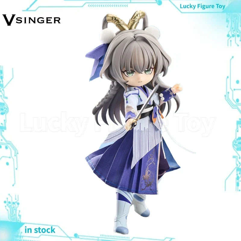 【In Stock】VSINGER Q-version Humanoid Vsinger Luo Tianyi 1/12 Scale Action Figure Toys