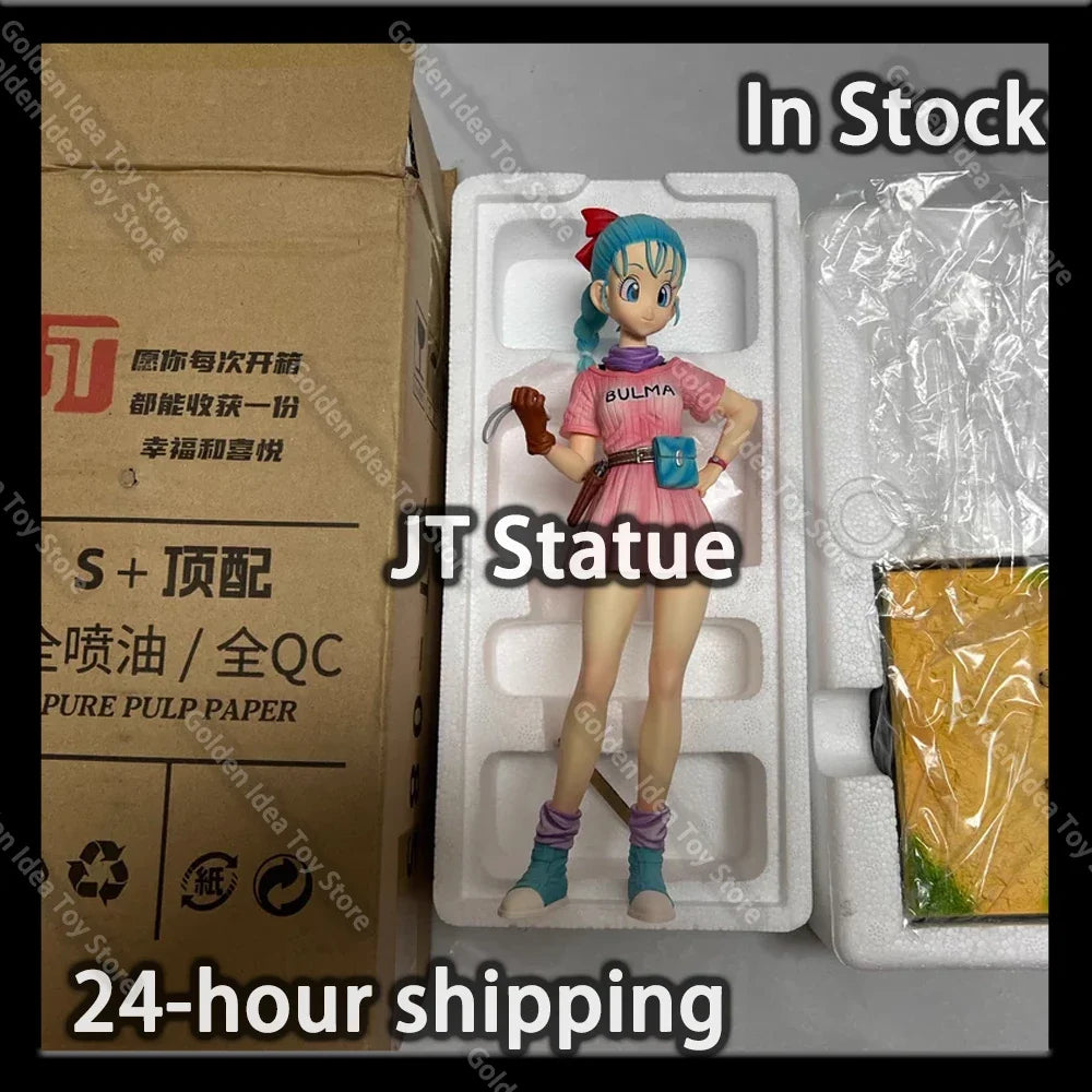 In Stock 30cm JT Studio Bulma Figure Dragon Ball Anime Figure Childhood Series PVC Statue Collection Model Ornament Gift Toy