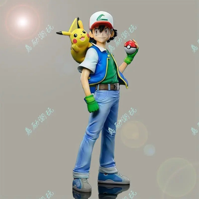 18cm 8cm Ash Ketchum Figure Misty Figrues Brock Figurine Pvc Gk Statue Anime Model Doll Collection Decoration Halloween Toys
