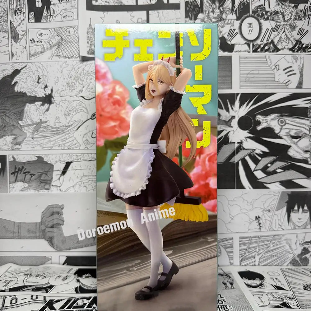 In Stock Original Gigo Hereditail Chainsaw Man Power Maid Ver. Anime Kawaii Girls Figures Collectible Model Toys Decoration Gift