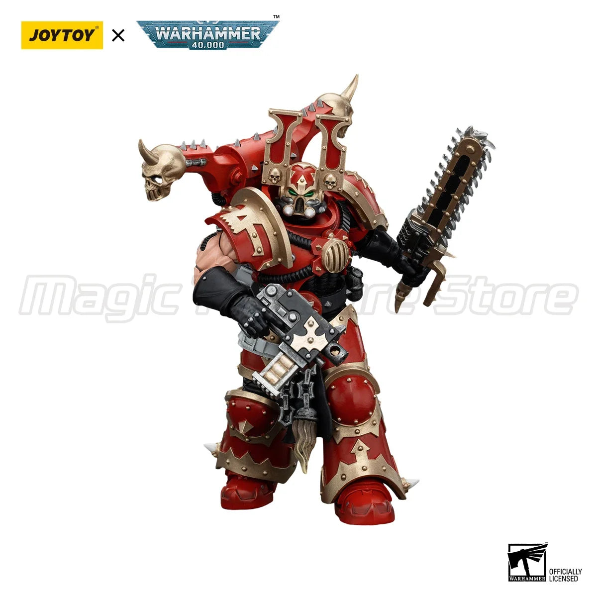 【MT】JOYTOY 1/18 Action Figure Warhammer 40K World Eaters Khorne Berzerker 7PCS Anime Toys Model