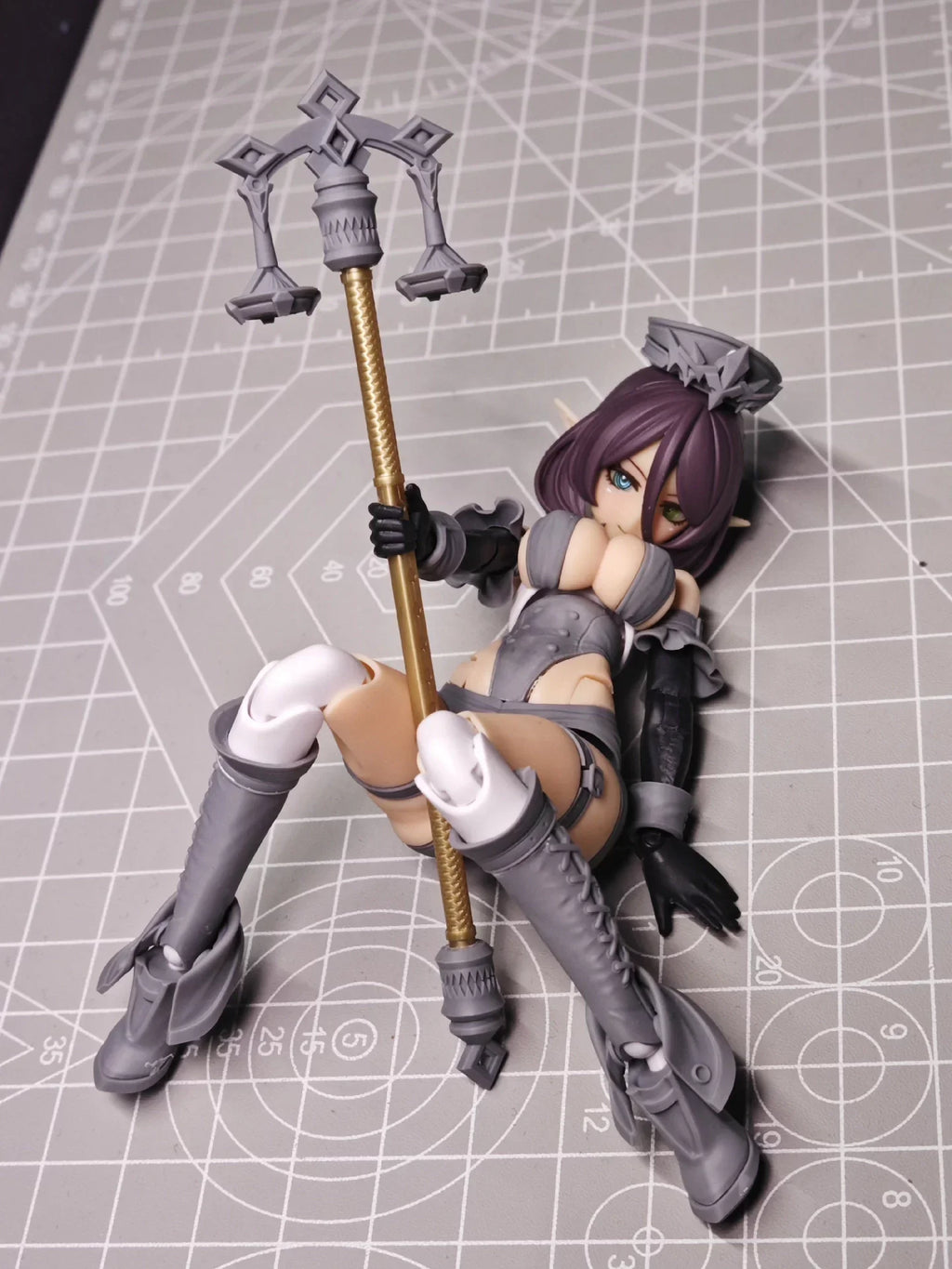 【No Figure】Handmade 1/12 Mecha Girl Chinese Mage Conversion Parts For 6inch Kotobukiya Gunner Knight  Action Figure Toys ﻿
