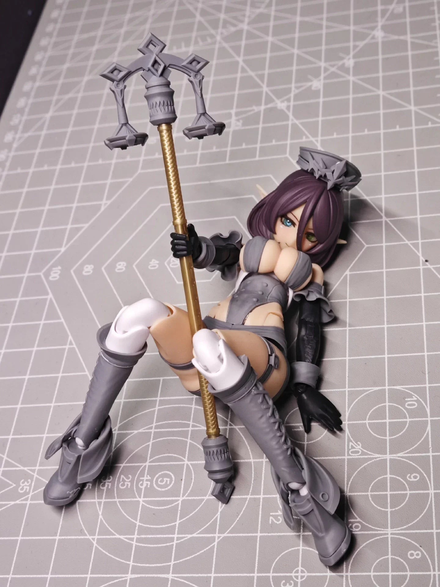 【No Figure】Handmade 1/12 Mecha Girl Chinese Mage Conversion Parts For 6inch Kotobukiya Gunner Knight  Action Figure Toys ﻿