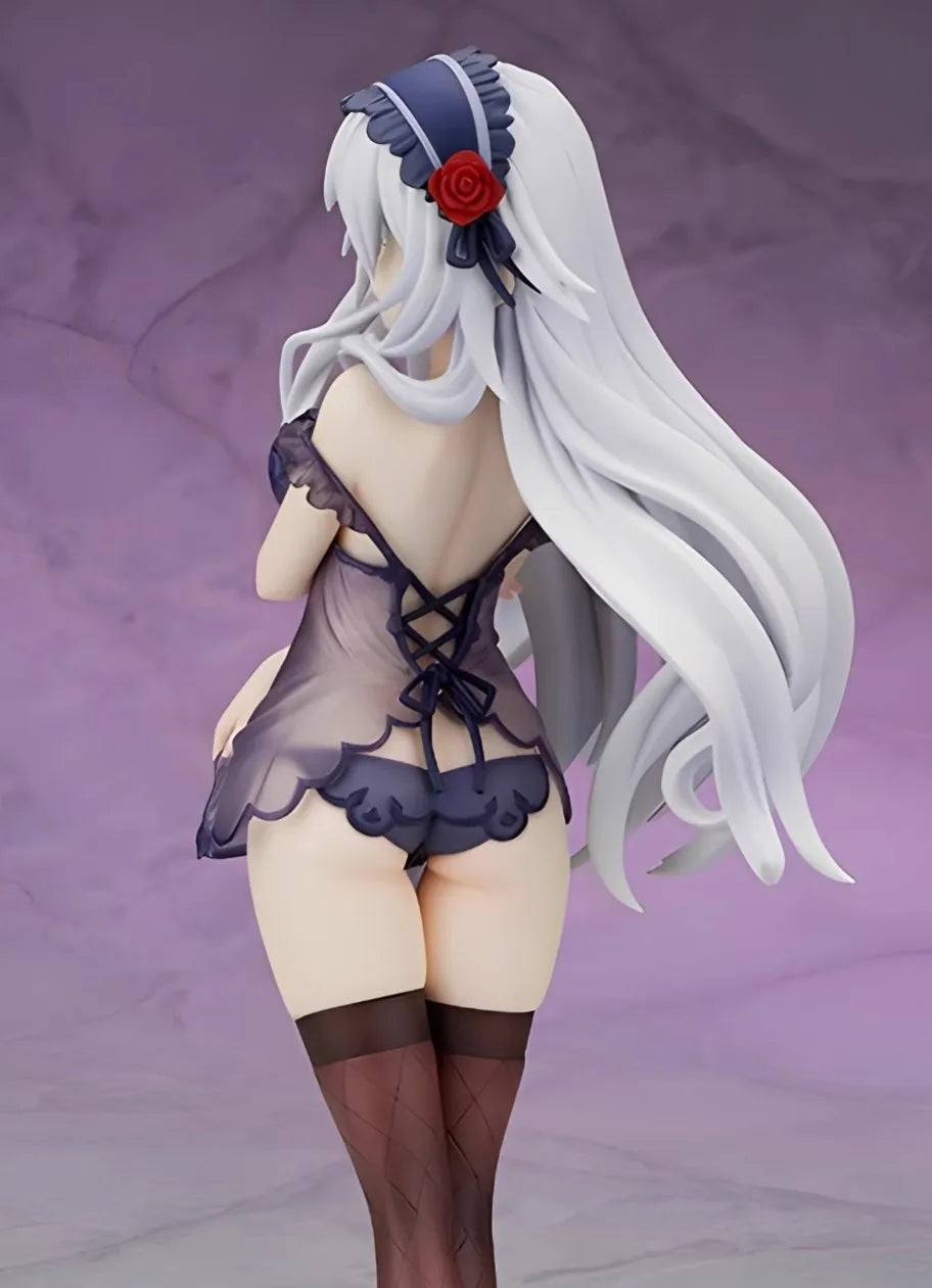 23cm Neptunia Series Noire Black Heart Beautiful Girl Anime Handmade Action Figures Desktop Case Decoration Ornament Gift