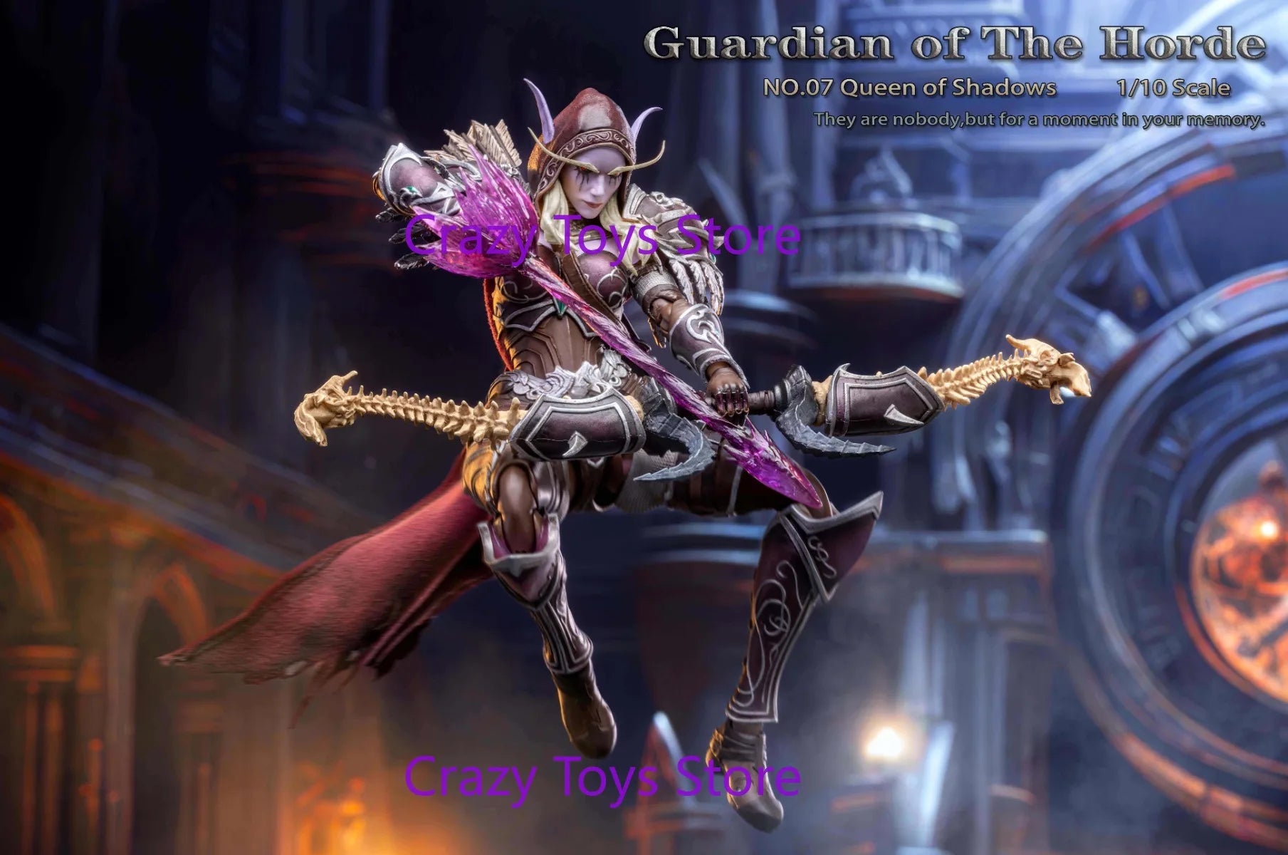 In Stock Gray Knight Studio 1/10 Horde Guardian 07 Shadow Queen Sylvanas Windrunner Action Figure Toy Collection Gift