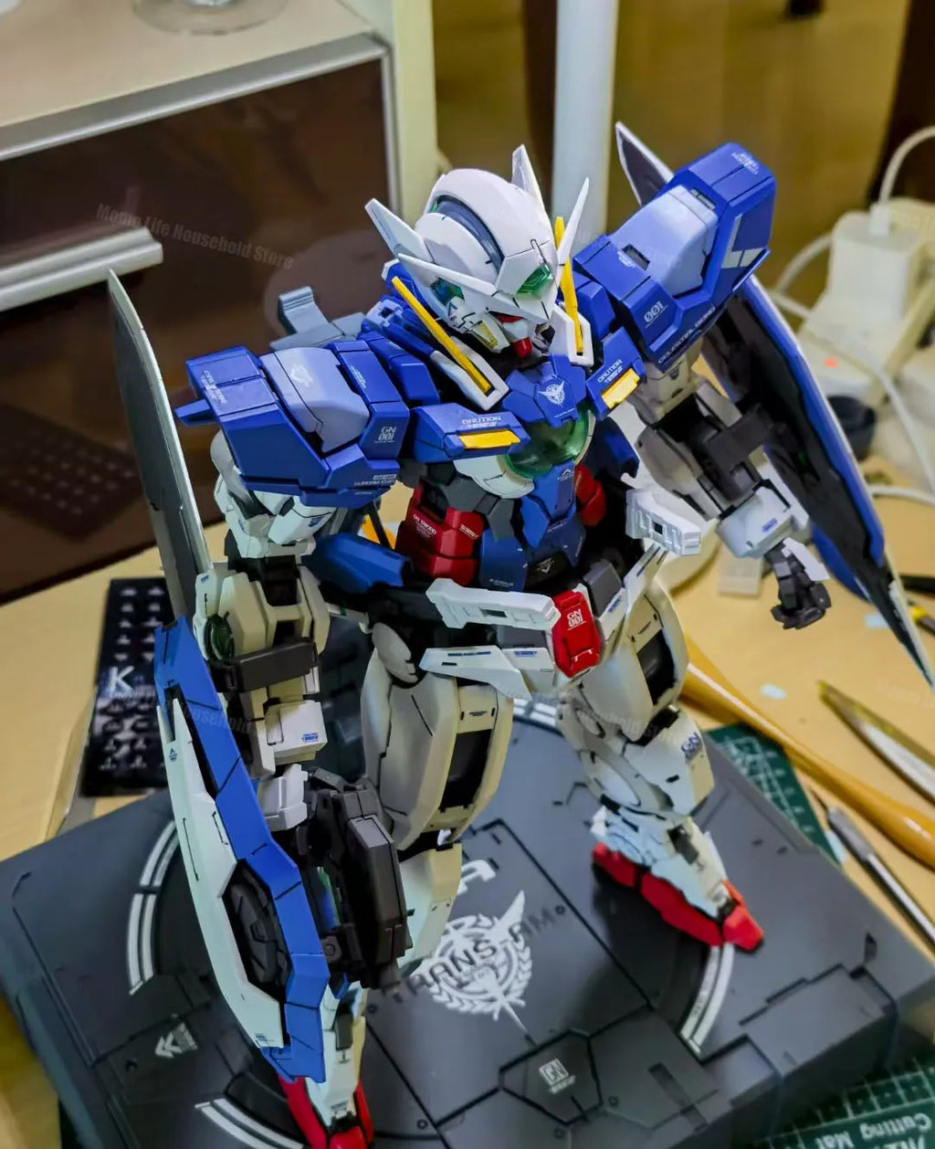 In Stock DABAN PG 1/60 GN 001 Exia Assembly Model Kits Plastic skeleton Kits Anime Action Figure Robot Plastic Model Gifts Toys