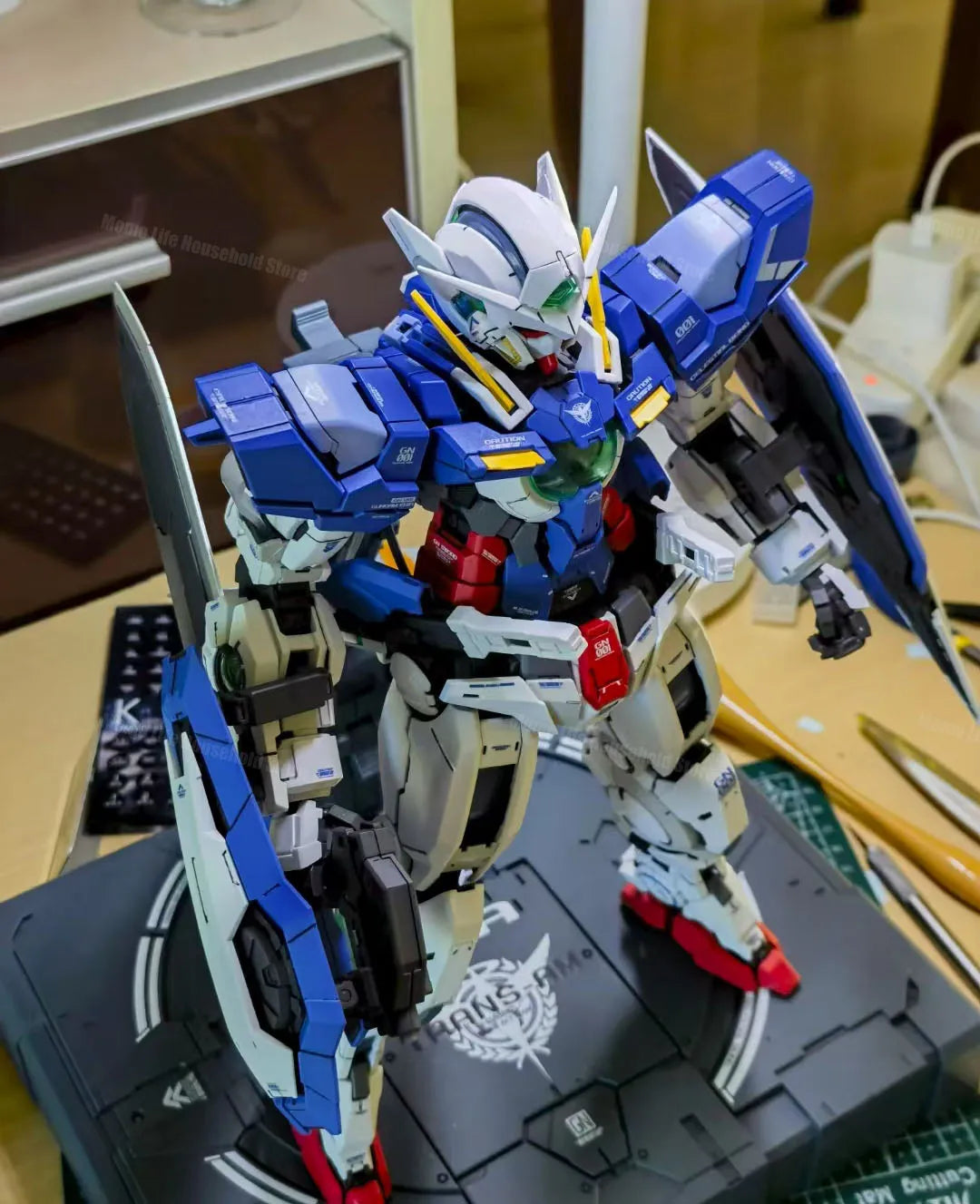 In Stock DABAN PG 1/60 GN 001 Exia Assembly Model Kits Plastic skeleton Kits Anime Action Figure Robot Plastic Model Gifts Toys