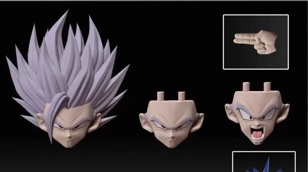 In stock HM&AIR Studio Dragon Ball Super Son Gohan Head Sculpt SSJ2 Action Figure Collectible Anime Figurine Toy Gift