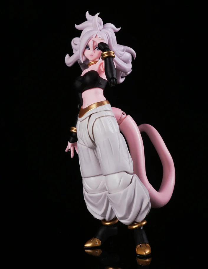 BANDAI S.H.Figuarts Android 21 Action Figure Dragon Ball Z SHF Anime Collectible Model Toy for Fans Original in Stock