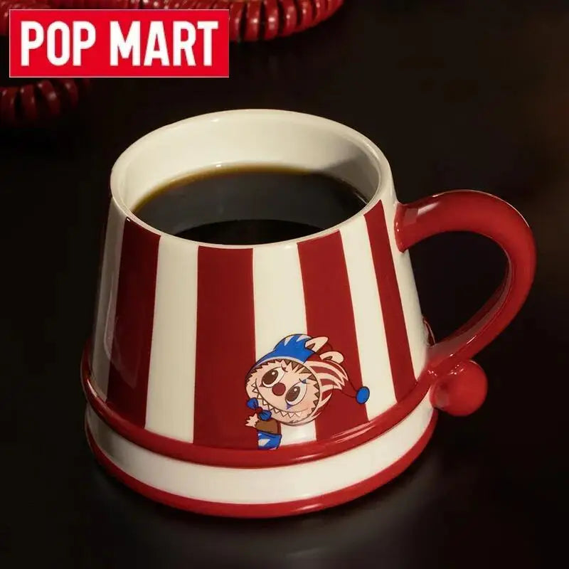 POP MART Why So Serious Series Labubu Ceramics Mug Blind Box Guess Bag Original Toy Doll Cute Anime Action Figure Halloween Gift