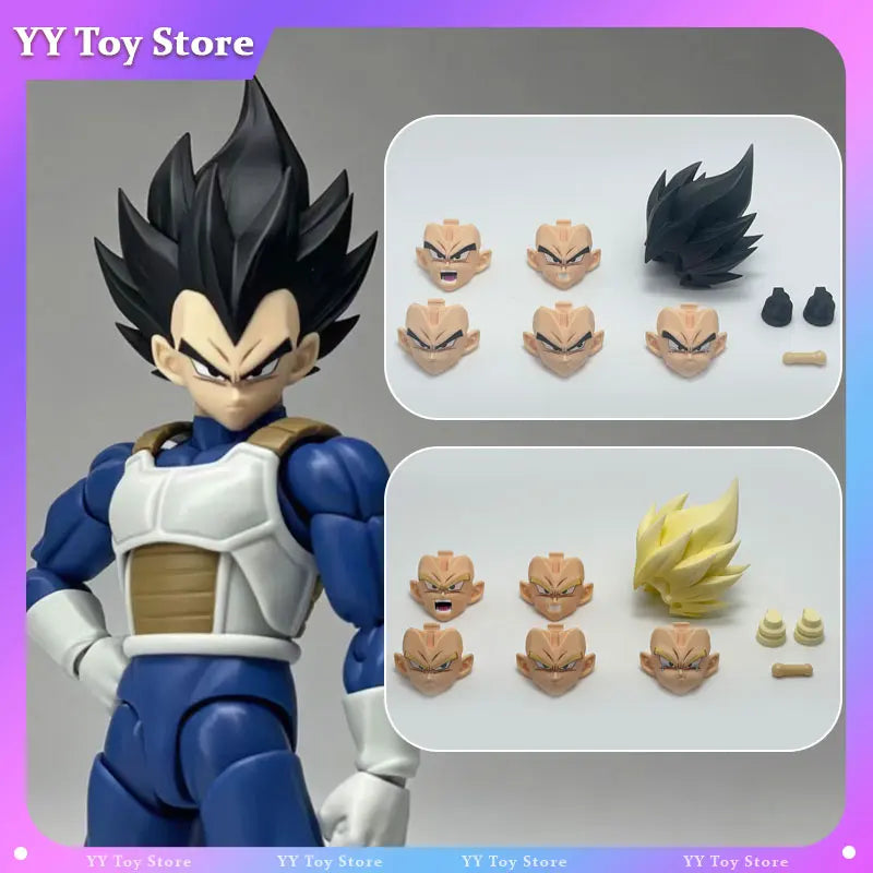 Tiger Toy Vegito Kopfzubehör Teil Anzug 2.0 3.0 Figur Dragon Ball Super Saiyajin Gott Anime Actionfigur Figuren Spielzeug Geschenke
