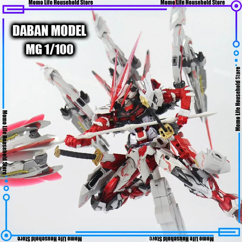 DABAN 8836 MG 1/100 MBF-P02 Astray Red Frame Red Dragonics Assembly Model Kit Plastic skeleton Action Figure Robot Plastic Model
