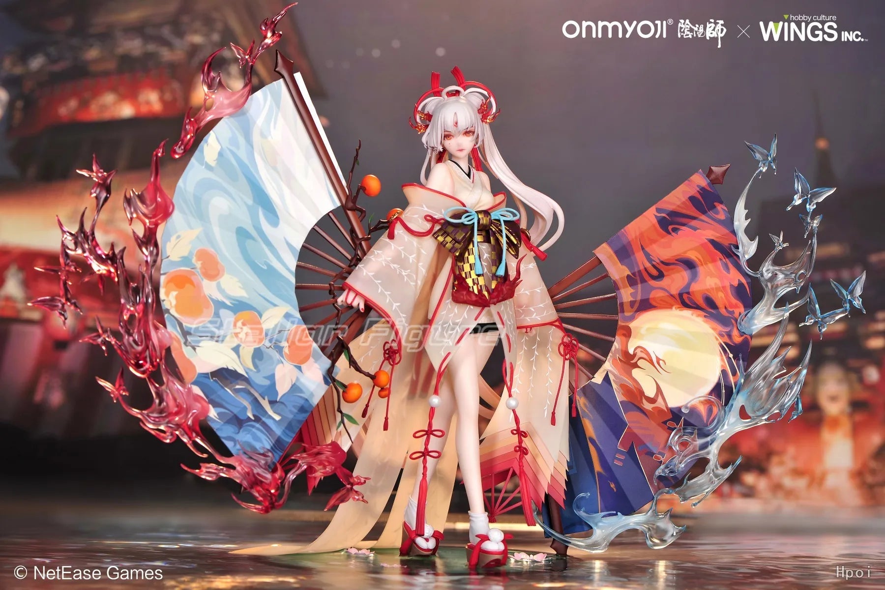In Stock Original WINGS INC Onmyoji Shiranui Night Fire Lige Figures Model Anime Collection